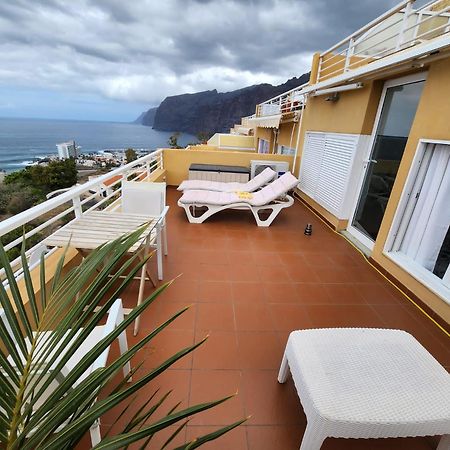 شقة Los Gigantes,Huge Terrace,Sea View,Air Conditioning بويرتو دي سانتياغو المظهر الخارجي الصورة